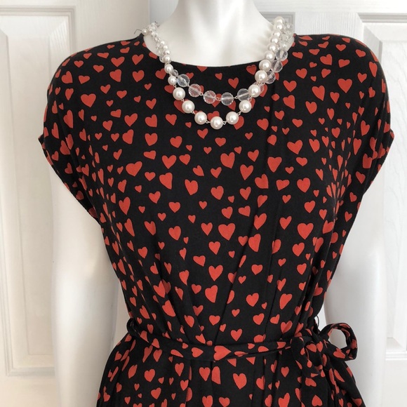 Popsugar Dresses & Skirts - Popsugar heart ❤️ dress w/ matching belt❤️. Sz XL
